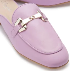 Sandalen|Pantoletten|Horsch Schuhe Sabot in Übergrößen Lila