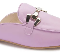 Sandalen|Pantoletten|Horsch Schuhe Sabot in Übergrößen Lila