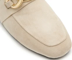 Slipper|Pantoletten|Horsch Schuhe Sabot in Übergrößen Beige