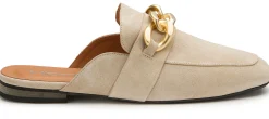 Slipper|Pantoletten|Horsch Schuhe Sabot in Übergrößen Beige