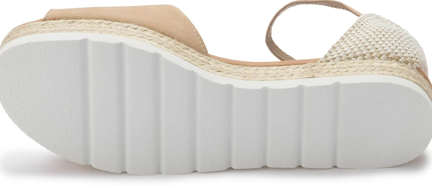 Espadrilles|Sandalen|Horsch Schuhe Sandale in Übergrößen Beige