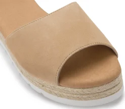 Espadrilles|Sandalen|Horsch Schuhe Sandale in Übergrößen Beige