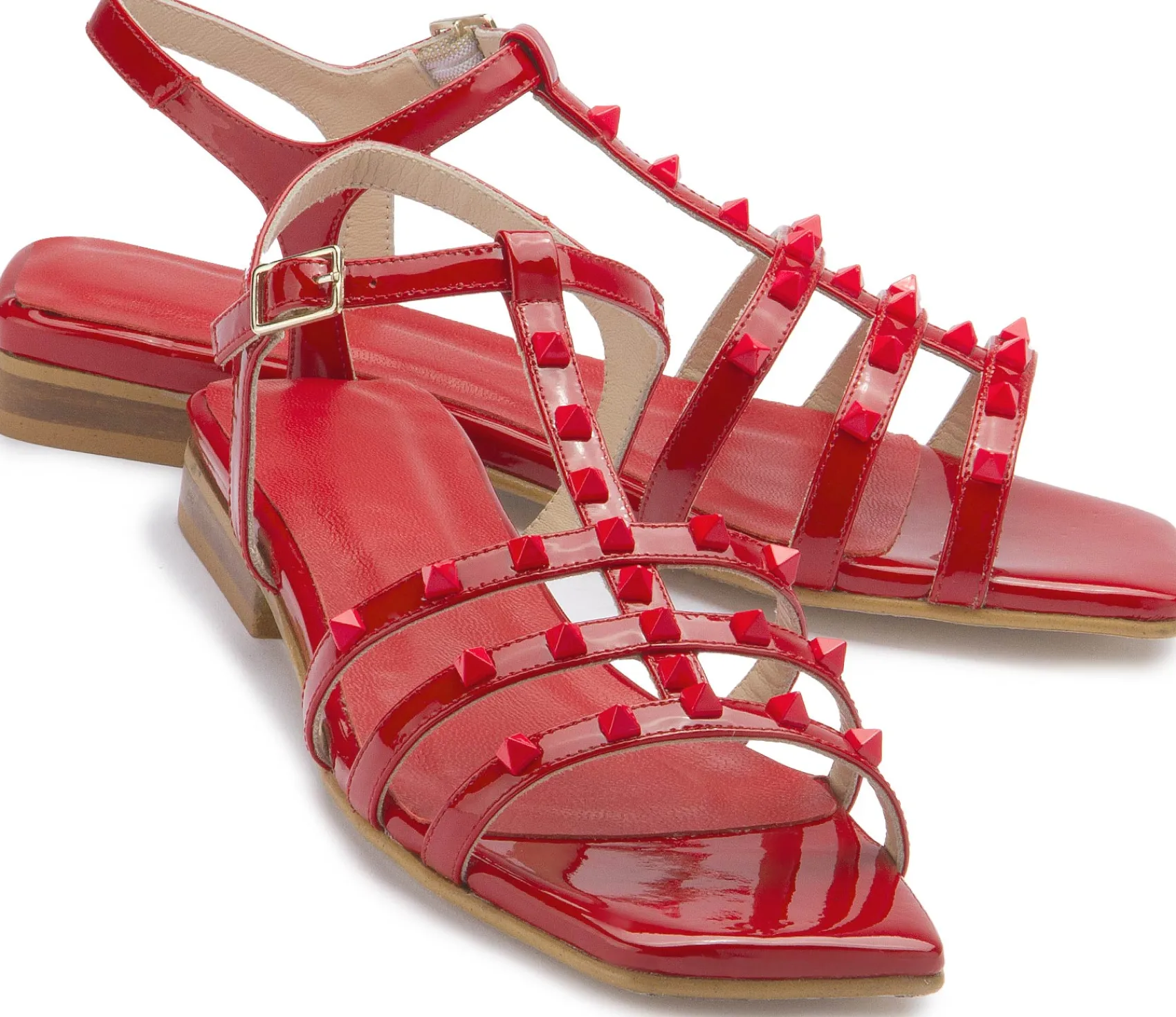 Sandalen|Horsch Schuhe Sandale in Übergrößen Rot