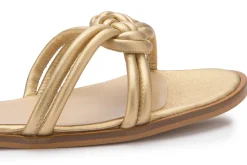 Sandalen|Horsch Schuhe Sandale in Übergrößen Gold