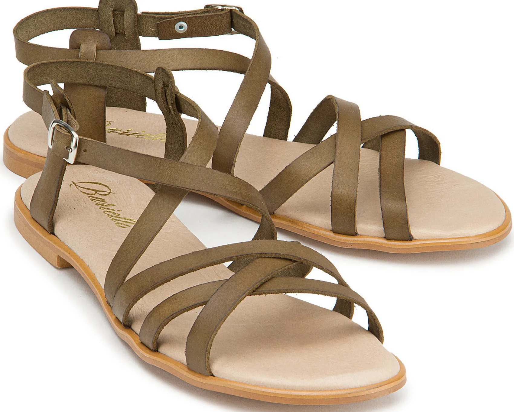 Sandalen|Horsch Schuhe Sandale in Übergrößen Grün
