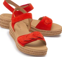 Sandalen|Gabor Sandale in Übergrößen Orange