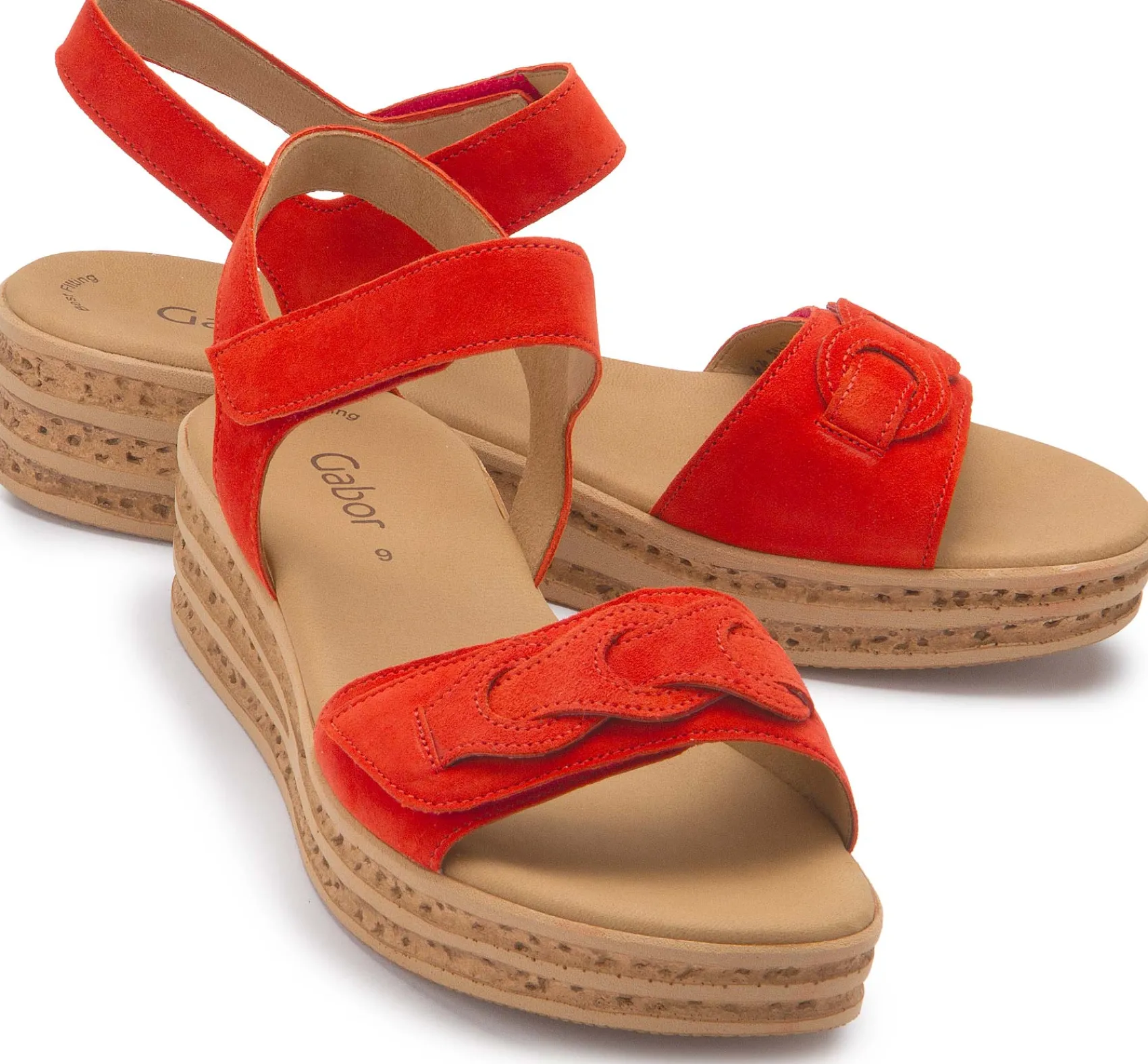 Sandalen|Gabor Sandale in Übergrößen Orange