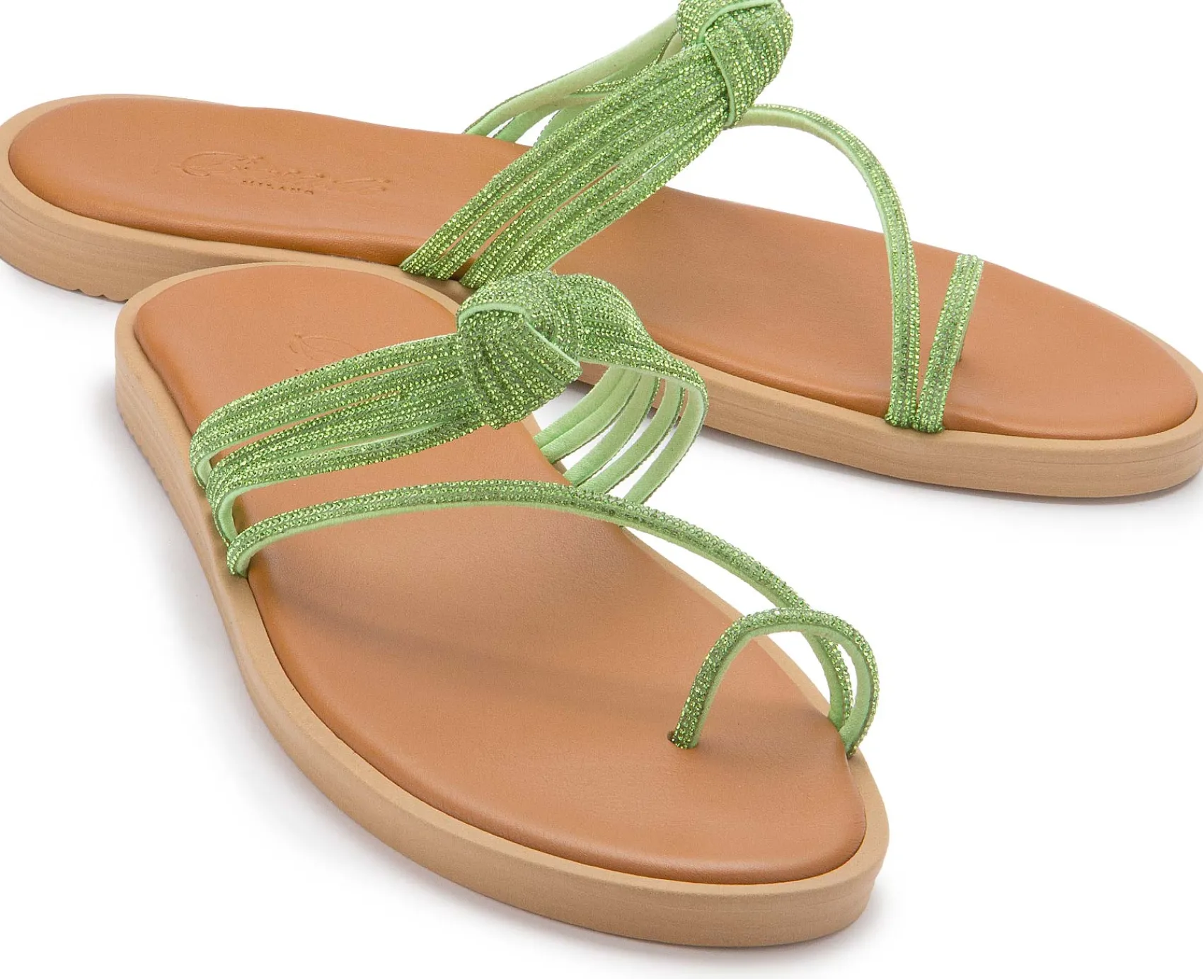 Sandalen|Horsch Schuhe Sandale in Übergrößen Grün