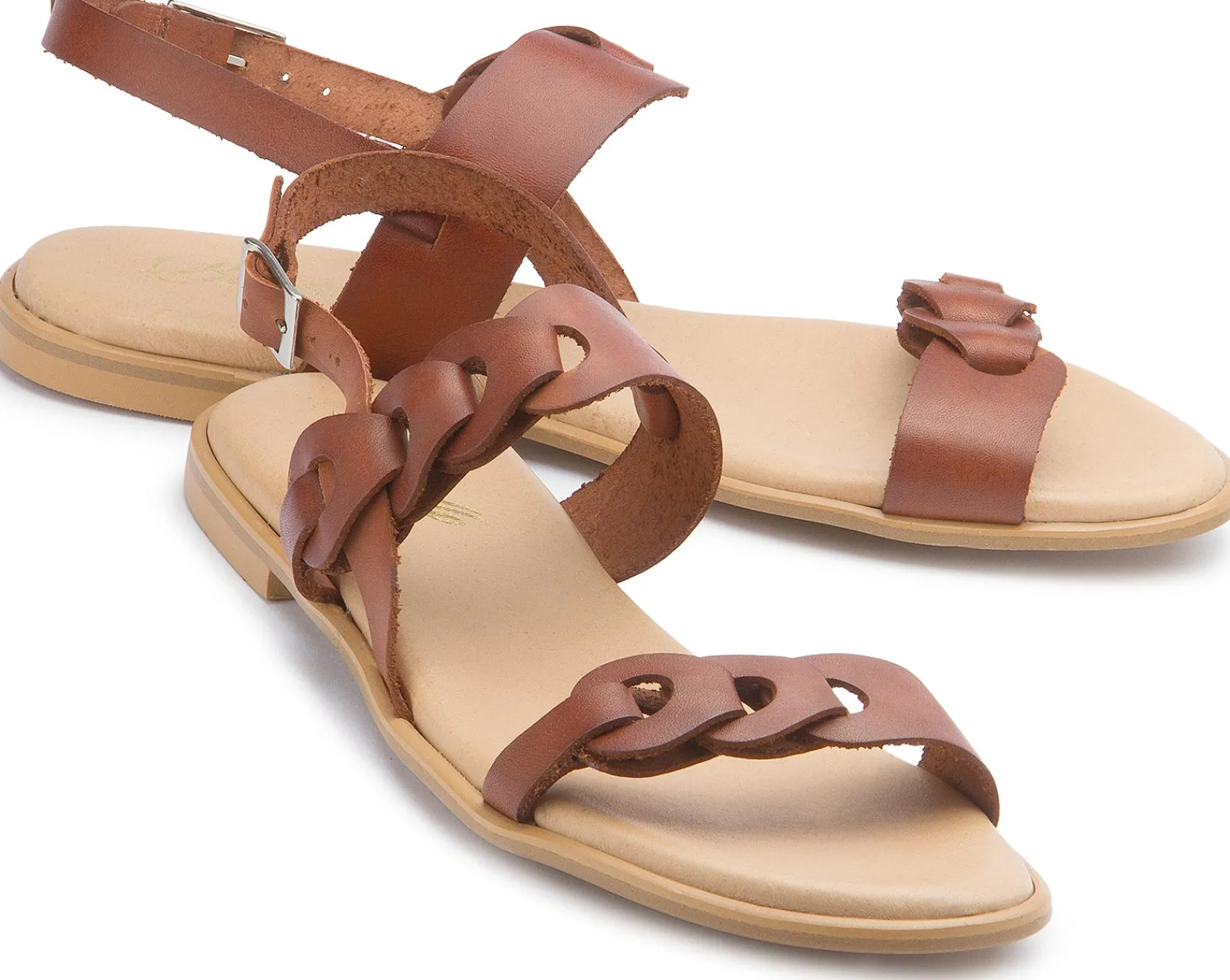Sandalen|Horsch Schuhe Sandale in Übergrößen Braun