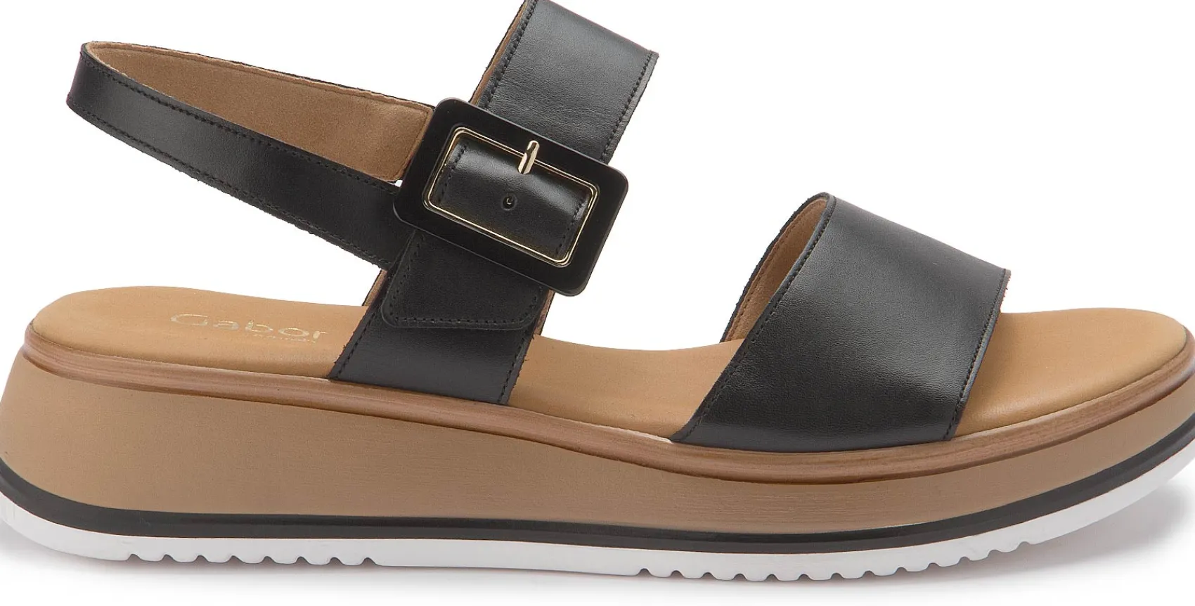 Sandalen|Gabor Sandale in Übergrößen Schwarz