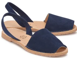 Sandalen|Horsch Schuhe Sandale in Übergrößen Blau