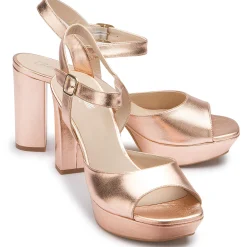 Sandalen|Horsch Schuhe Sandale in Übergrößen Gold