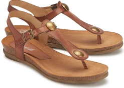 Zehentrenner|Sandalen|Horsch Schuhe Sandale in Übergrößen Braun