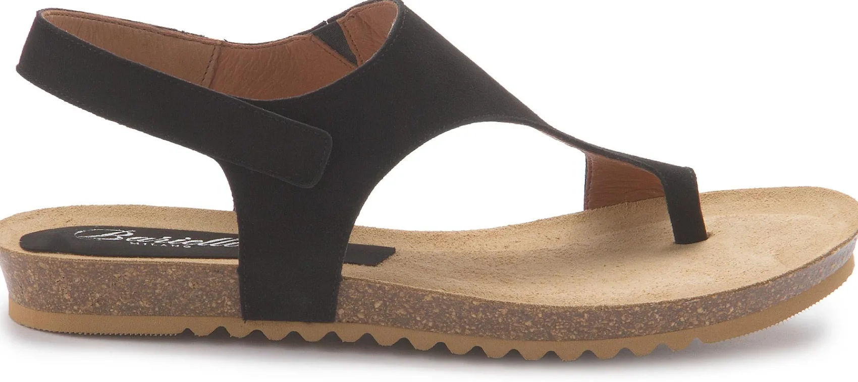 Zehentrenner|Sandalen|Horsch Schuhe Sandale in Übergrößen Schwarz