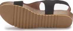 Zehentrenner|Sandalen|Horsch Schuhe Sandale in Übergrößen Schwarz