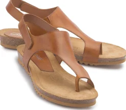Zehentrenner|Sandalen|Horsch Schuhe Sandale in Übergrößen Braun