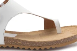 Zehentrenner|Sandalen|Horsch Schuhe Sandale in Übergrößen Weiß