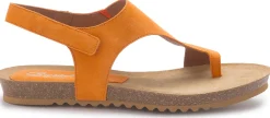Zehentrenner|Sandalen|Horsch Schuhe Sandale in Übergrößen Orange
