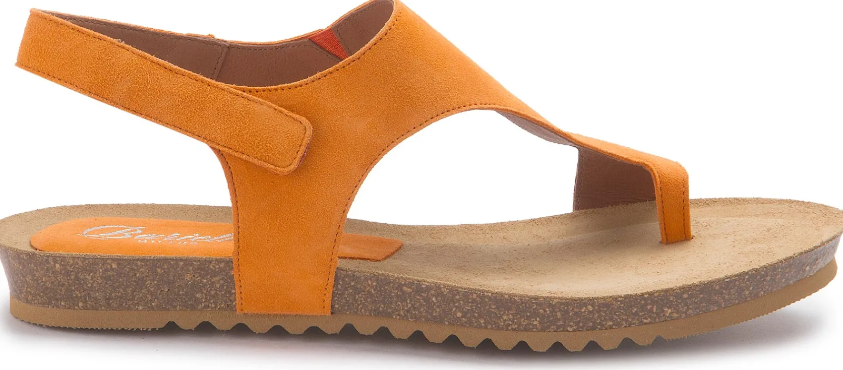 Zehentrenner|Sandalen|Horsch Schuhe Sandale in Übergrößen Orange
