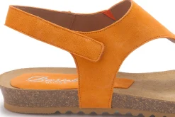 Zehentrenner|Sandalen|Horsch Schuhe Sandale in Übergrößen Orange
