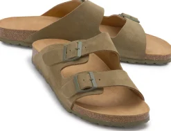 Sandalen|Hausschuhe|Horsch Schuhe Sandale in Übergrößen Grün