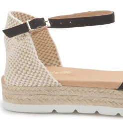 Espadrilles|Sandalen|Horsch Schuhe Sandale in Untergrößen Schwarz