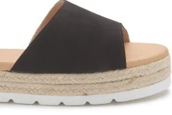 Espadrilles|Sandalen|Horsch Schuhe Sandale in Untergrößen Schwarz