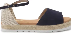 Espadrilles|Sandalen|Horsch Schuhe Sandale in Untergrößen Blau