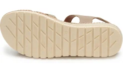 Sandalen|Pantoletten|Horsch Schuhe Sandale in Untergrößen Beige