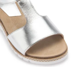 Sandalen|Horsch Schuhe Sandale in Untergrößen Silber