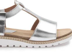 Sandalen|Horsch Schuhe Sandale in Untergrößen Silber
