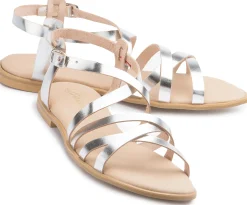 Sandalen|Horsch Schuhe Sandale in Untergrößen Silber