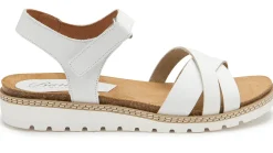 Sandalen|Horsch Schuhe Sandale in Untergrößen Weiß