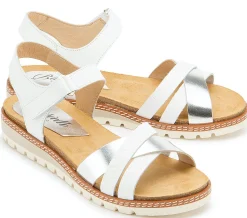 Sandalen|Horsch Schuhe Sandale in Untergrößen Weiß