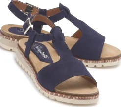 Sandalen|Horsch Schuhe Sandale in Untergrößen Blau