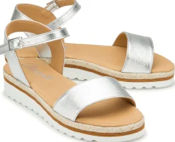 Sandalen|Horsch Schuhe Sandale in Untergrößen Silber
