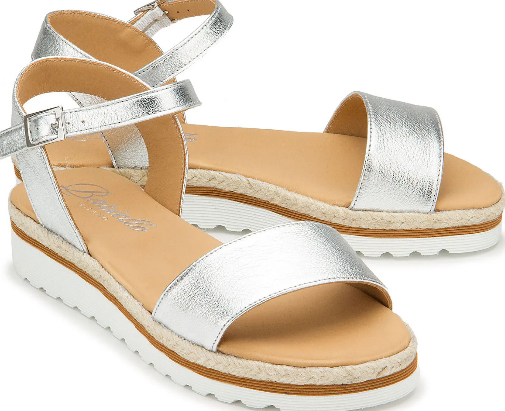 Sandalen|Horsch Schuhe Sandale in Untergrößen Silber