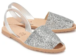 Sandalen|Horsch Schuhe Sandale in Untergrößen Silber