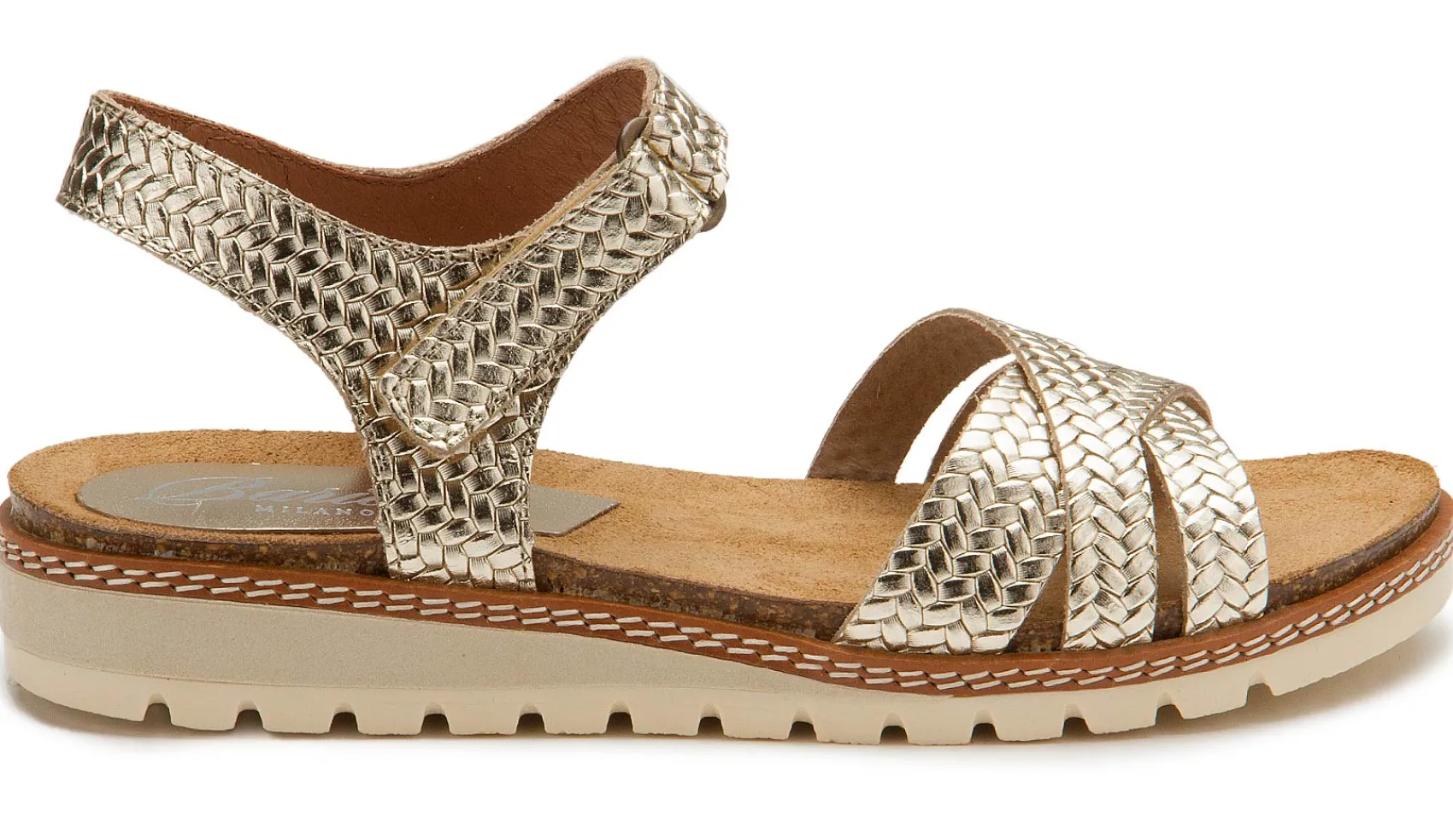Sandalen|Pantoletten|Horsch Schuhe Sandale in Untergrößen Gold