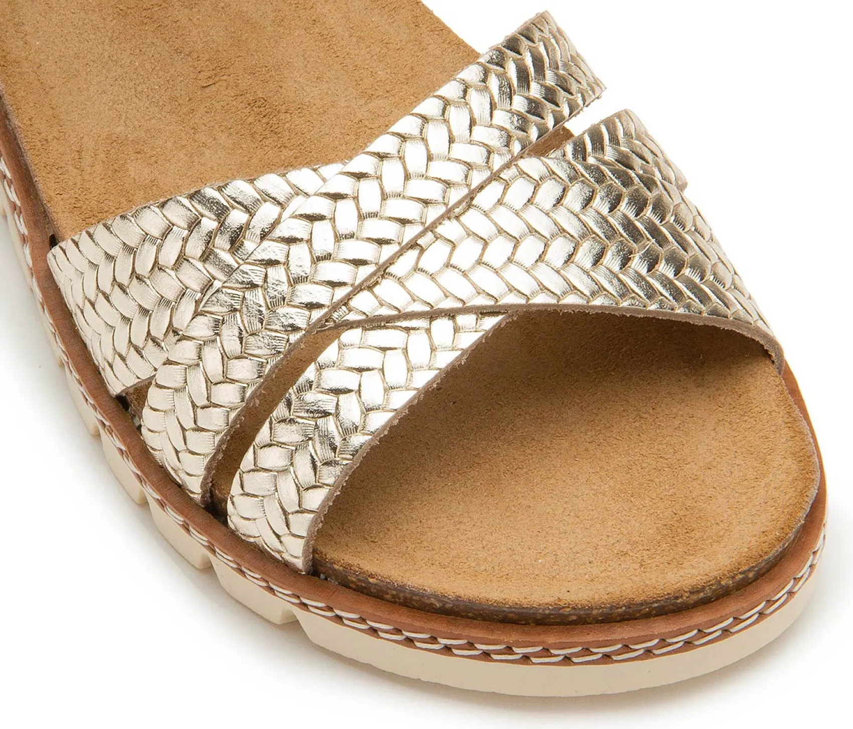 Sandalen|Pantoletten|Horsch Schuhe Sandale in Untergrößen Gold