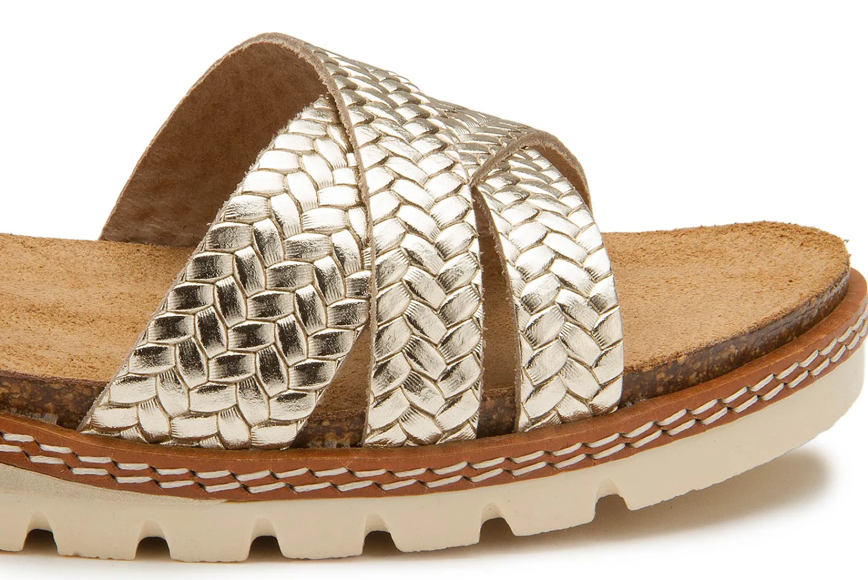 Sandalen|Pantoletten|Horsch Schuhe Sandale in Untergrößen Gold