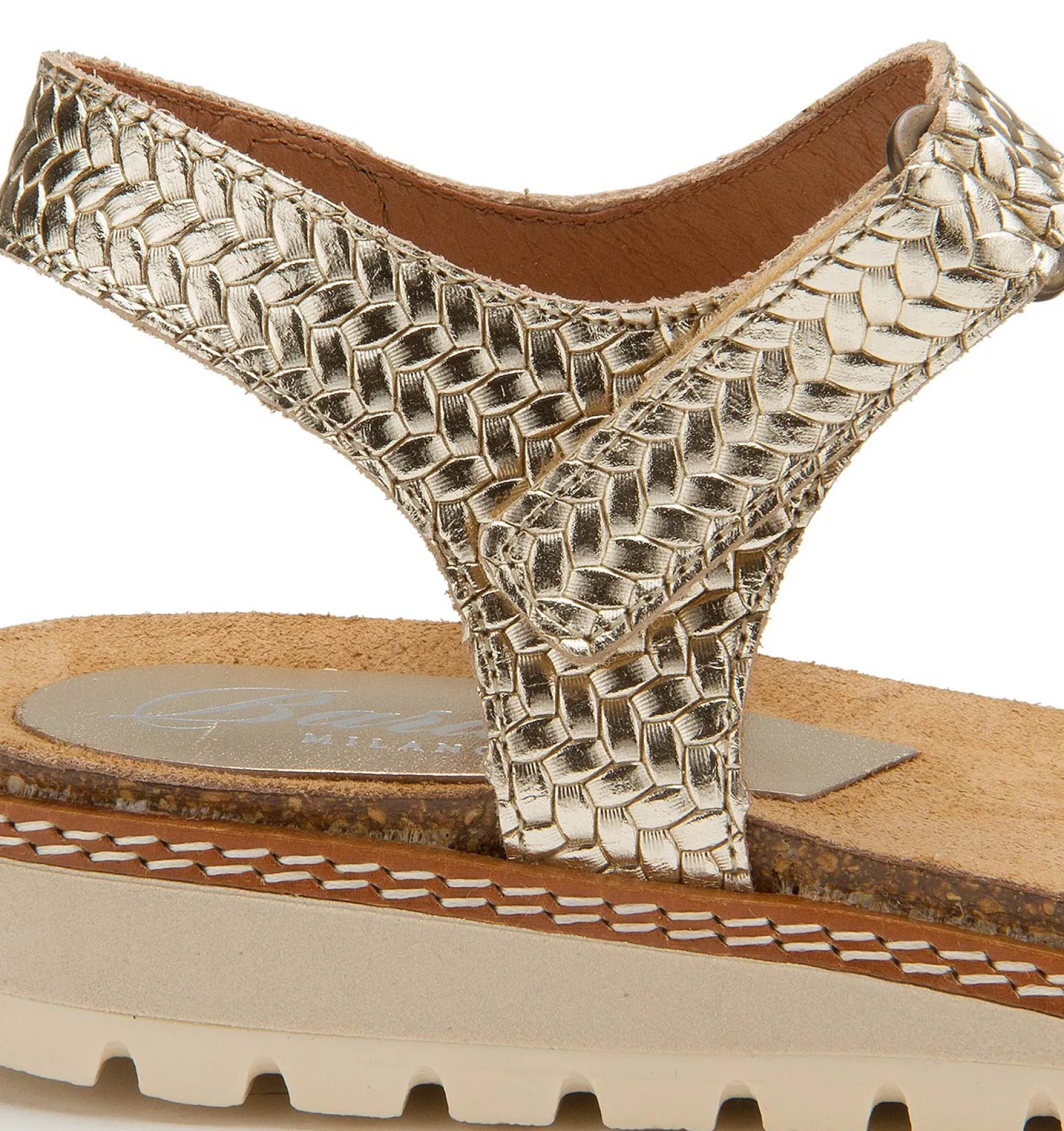 Sandalen|Pantoletten|Horsch Schuhe Sandale in Untergrößen Gold