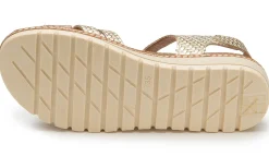 Sandalen|Pantoletten|Horsch Schuhe Sandale in Untergrößen Gold