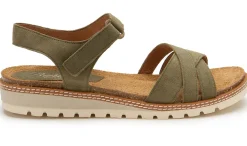 Sandalen|Pantoletten|Horsch Schuhe Sandale in Untergrößen Grün