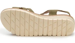 Sandalen|Pantoletten|Horsch Schuhe Sandale in Untergrößen Grün
