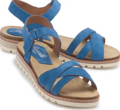 Sandalen|Horsch Schuhe Sandale in Untergrößen Blau