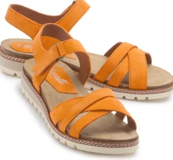 Sandalen|Horsch Schuhe Sandale in Untergrößen Orange