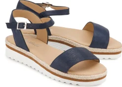Sandalen|Horsch Schuhe Sandale in Untergrößen Blau