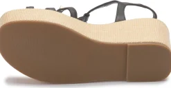 Sandalen|Horsch Schuhe Sandalette in Übergrößen Schwarz