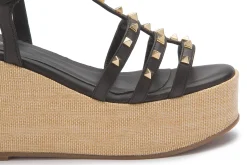 Sandalen|Horsch Schuhe Sandalette in Übergrößen Schwarz